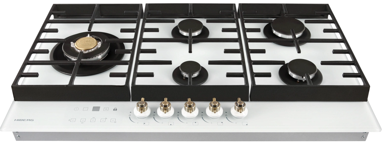 9238403 Газовая варочная поверхность HIBERG VM 9155 W STDN-0149153 - Вид №5