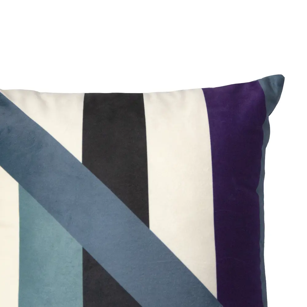 Подушка Геометрия 40x40 см цвет синий SEASONS STLM-2017682 - Вид №2