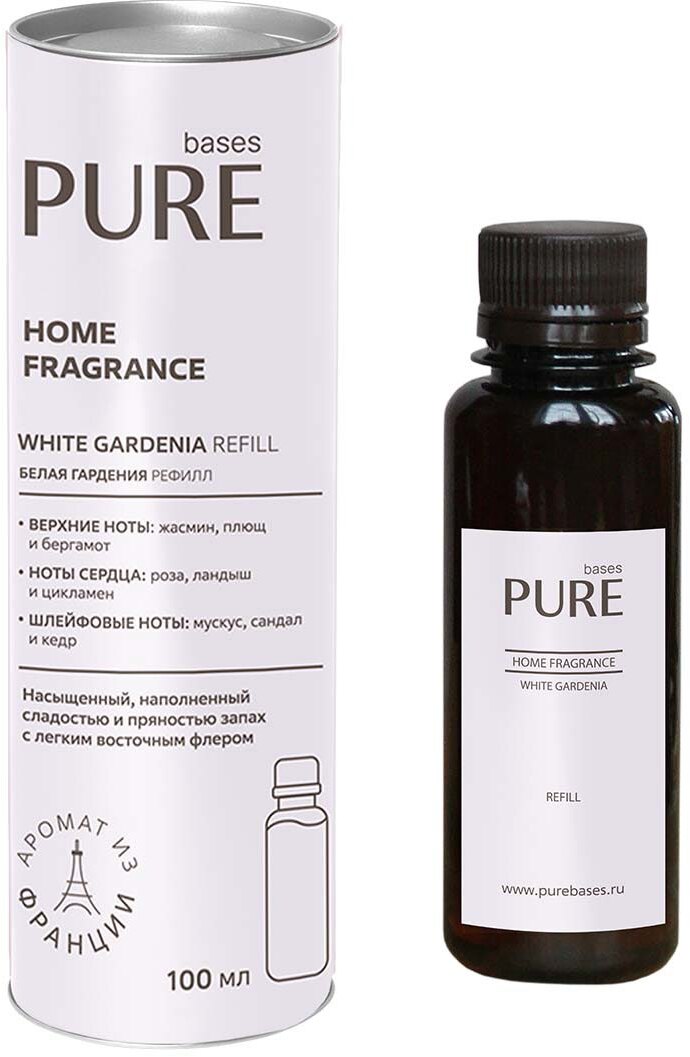 90450030 Аромат для дома White Gardenia Refill 100 мл STLM-0227057 PURE BASES