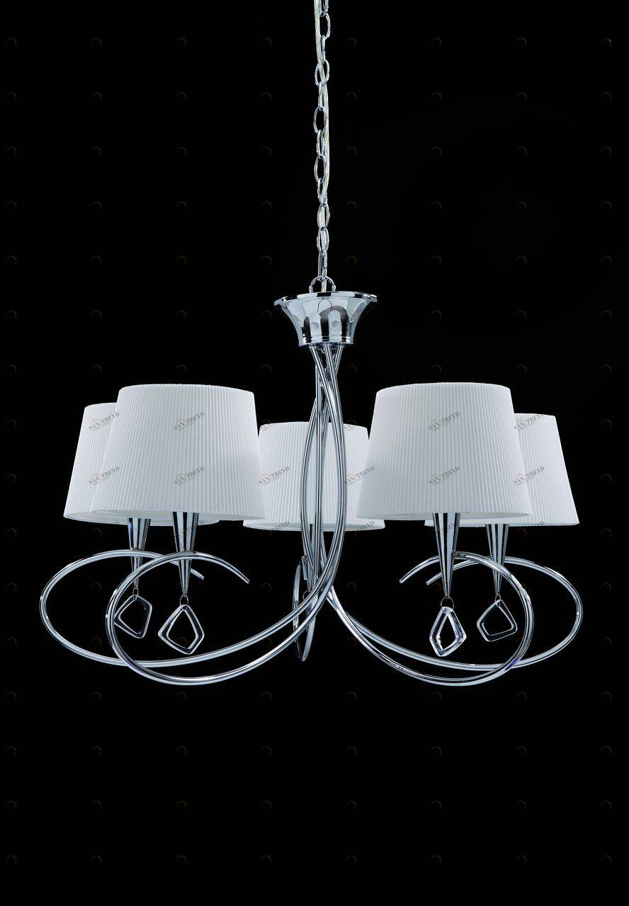 Подвесная люстра Mantra Mara Chrome - White 1641 MANTRA ДИЗАЙНЕРСКИЕ, MARA CHROME - WHITE 057631 Белый 