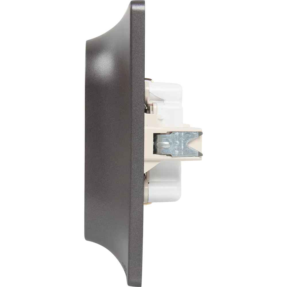 SYSTEME ELECTRIC Glossa - Двойная розетка для скрытого монтажа в цвете графит 84693603 STLM-0053747 - Вид №2