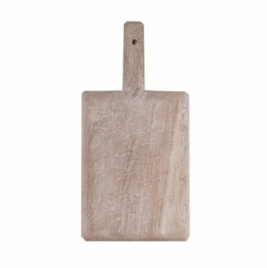 Разделочная доска деревянная прямоугольная 32 см с длинной ручкой FUGA ДОСКИ РАЗДЕЛОЧНЫЕ 123539 Белый