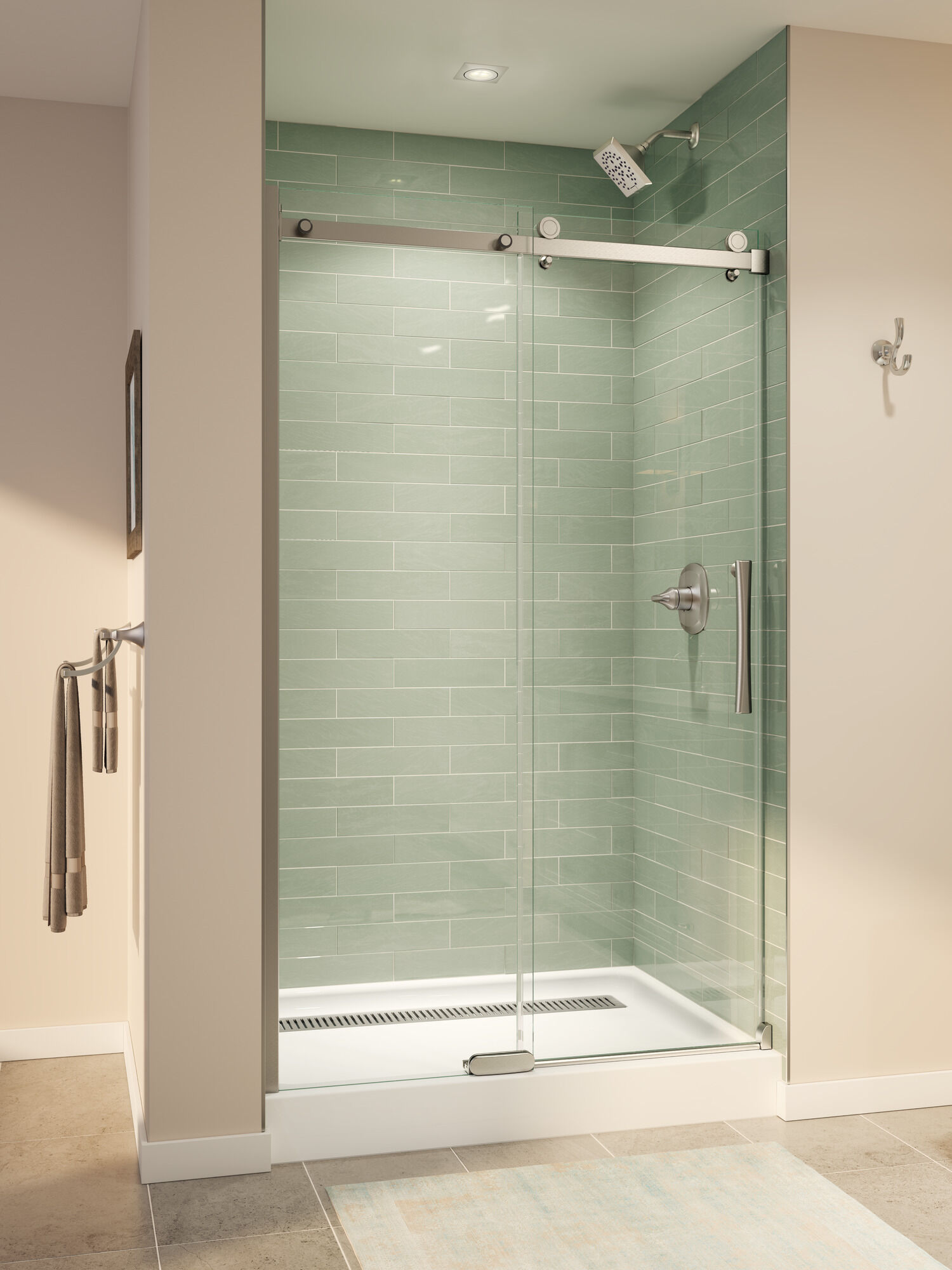 Подставка для душа 48 x 36 дюймов Delta Faucet B710912-4836-WH - Вид №3