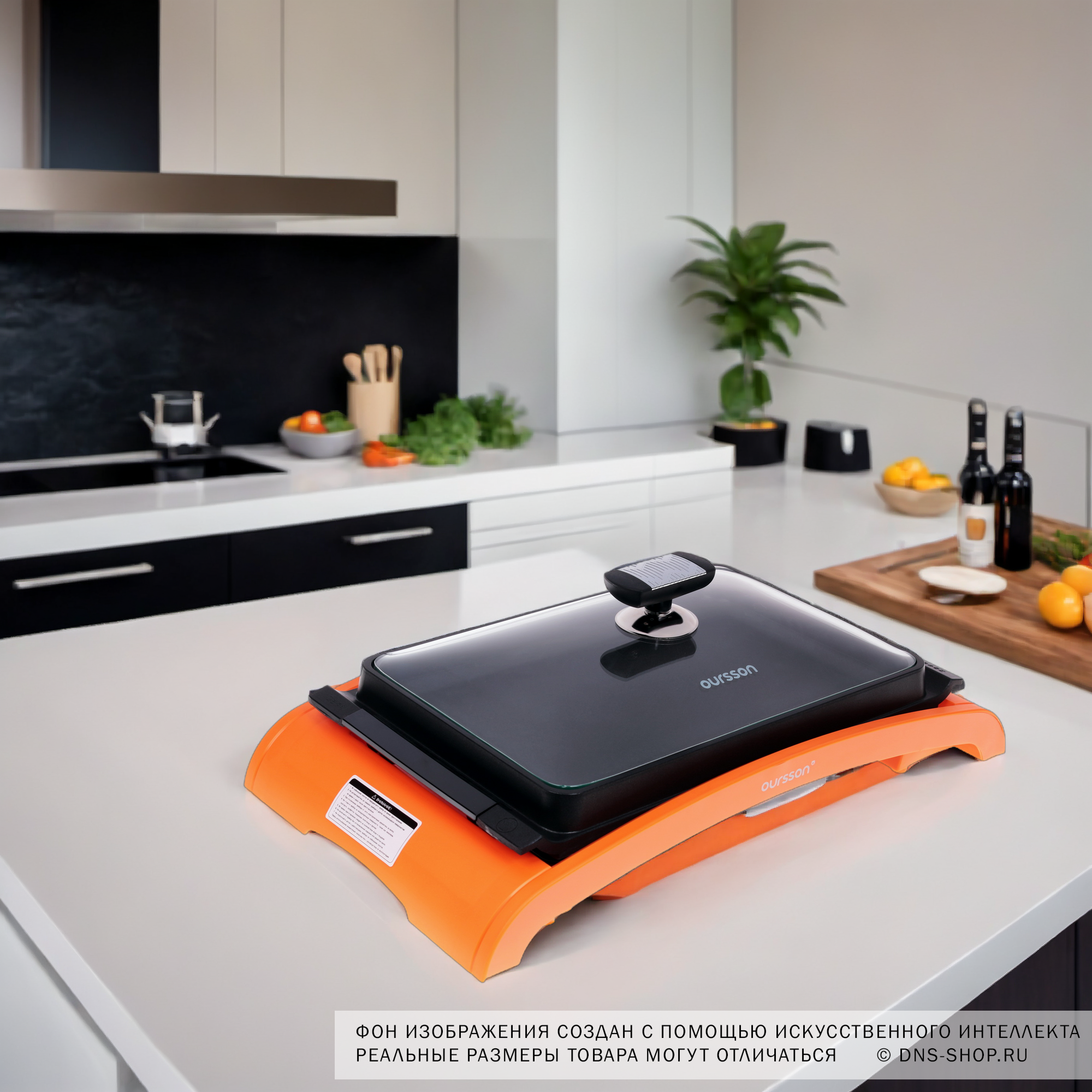 1003817 Гриль Oursson EG1510S/OR оранжевый STDN-0117224 - Вид №8