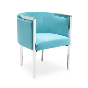 700417-84 ABHIKA СТУЛ GARDA ROUND AQUA