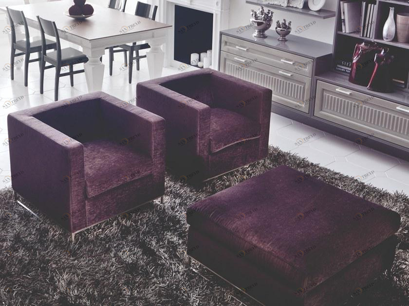 Martini Interiors Бархатное кресло на санках с подлокотниками Convivio contemporary sun-id-1500621