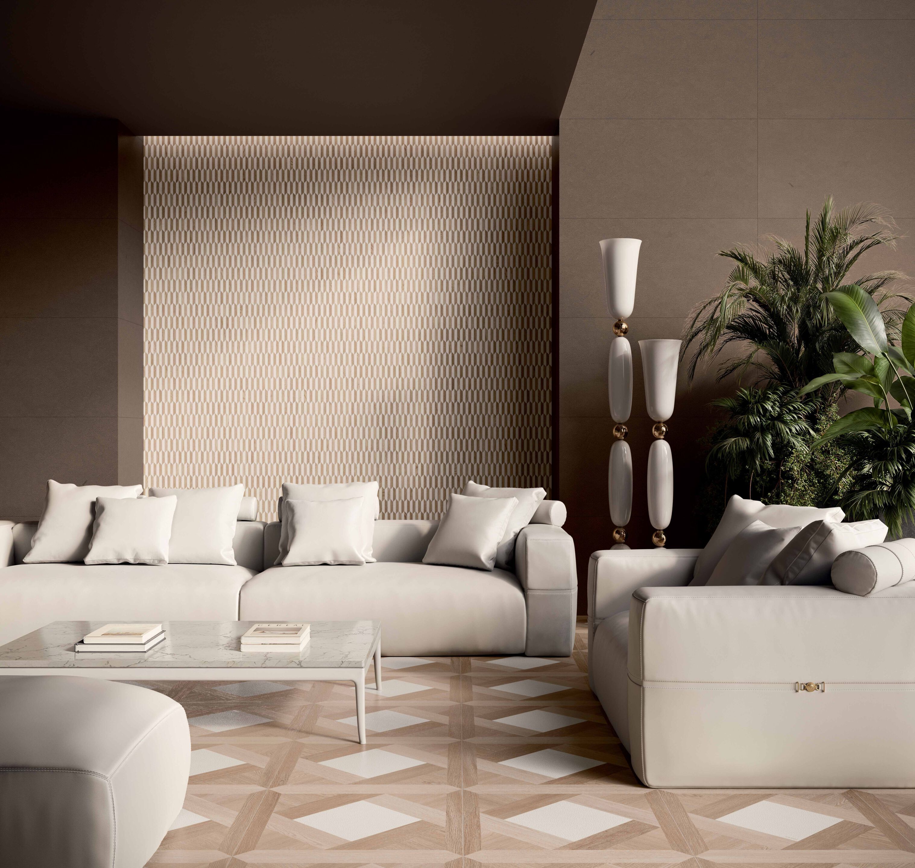 Напольное / керамогранит с эффектом кожи Versace Ceramics Leatherwood ARCH-00145776 - Вид №1