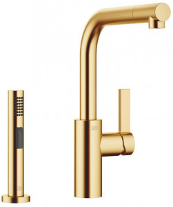 33826790-28_1_27721970-28_1 Смеситель однорычажный с душевым гарнитуром для ополаскивания - латунь сатинированная Dornbracht Elio