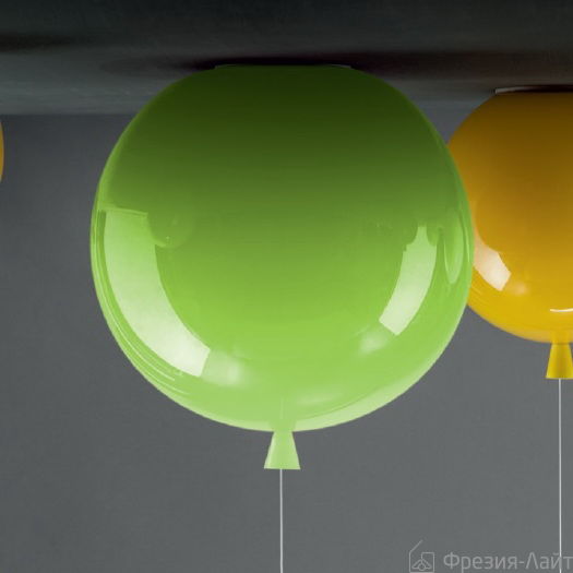 Brokis MEMORY CEILING D400 зеленый глянцевый потолочный светильник воздушный шар 112165