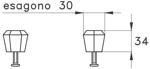 RUBINETTERIE STELLA Ручка Eccelsa 1084/33 - Вид №1