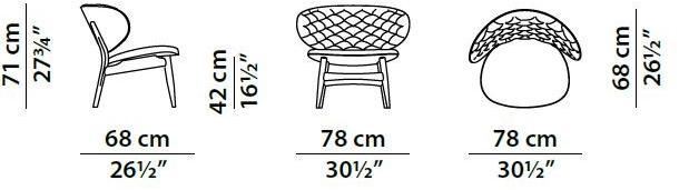 BAXTER Стеганое кожаное кресло Dalma sun-id-1496955 - Вид №4