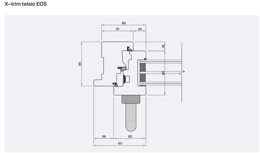 Минимальное деревянное окно Impronta X-TRIM ARCH-00038399 - Вид №9