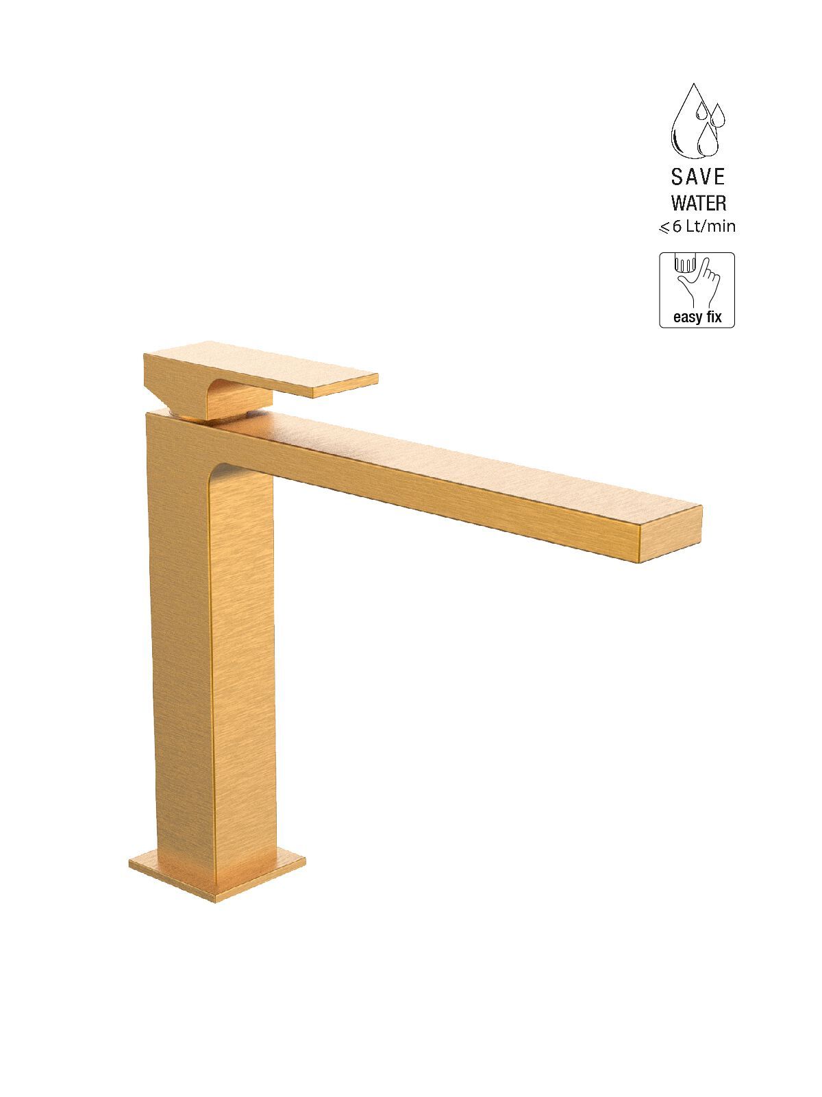 Однорычажный смеситель для раковины с ограничителем расхода Rubinetterie Frattini Vita Due ARCH-00031898 - Вид №8