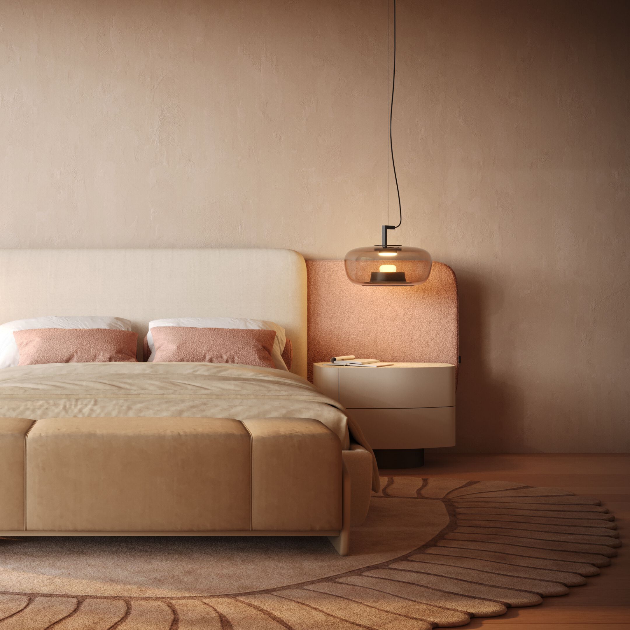 Деревянная тумбочка с ящиками и каменной столешницей Stylish Club Stone ARCH-00035473 - Вид №2