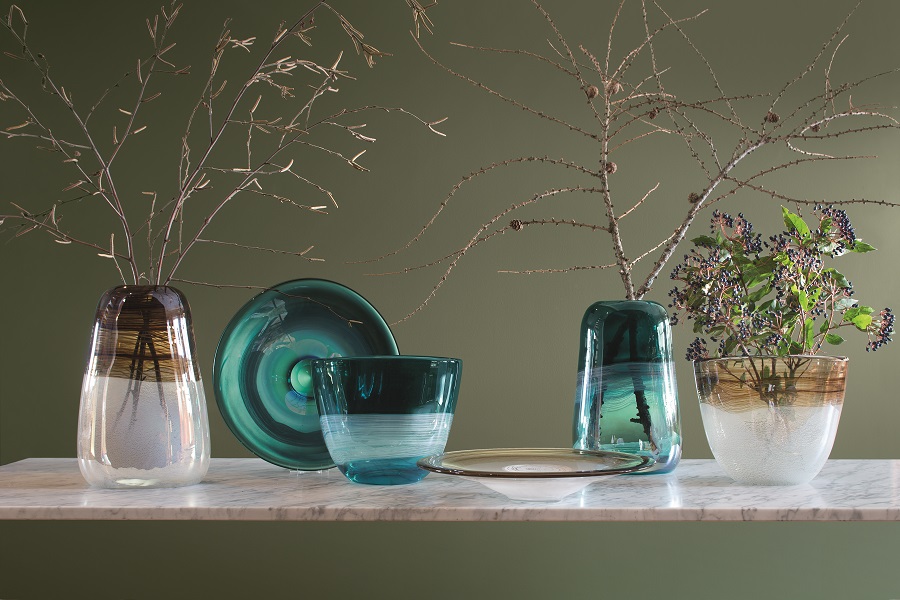 Ваза Forest В, 22 см, сине-зеленая LSA International G128522175 - Вид №2