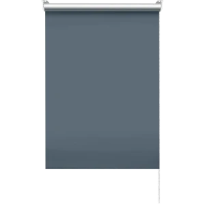 Штора рулонная блэкаут Эскар 50x160 см серо-синяя Denim 1