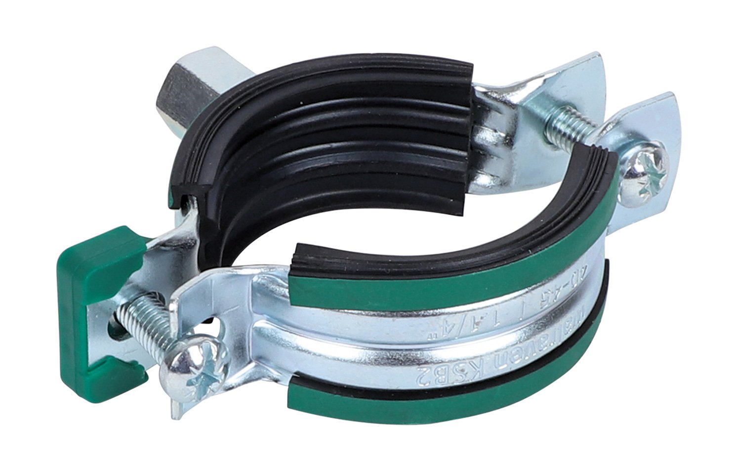 3396079 KSB2 Хомуты с вкладышем epdm (M8/10) для стальных, медных, чугунных и пластиковых (многослойных) труб walraven 