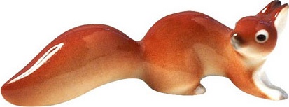 80354 Императорский фарфоровый завод Скульптура "Белочка" Фарфор твердый 