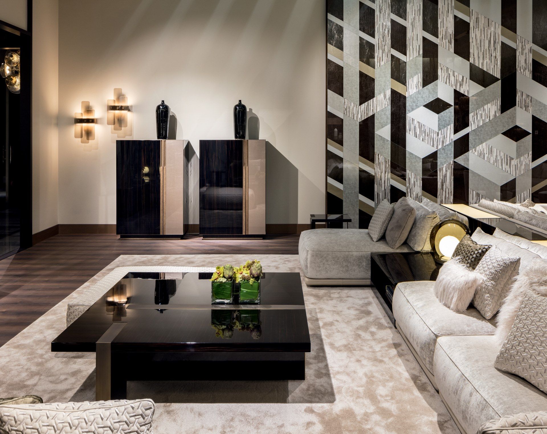 Ebony квадратный низкий журнальный столик Sicis Alec ARCH-00016573 - Вид №3