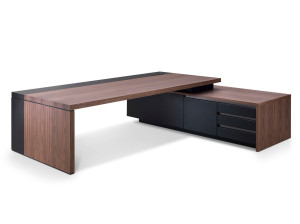 Прямоугольный рабочий стол с ящиками