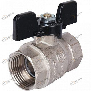 Кран шаровый STOUT ВВ 1" стандартный проход, бабочка SVB0012000025