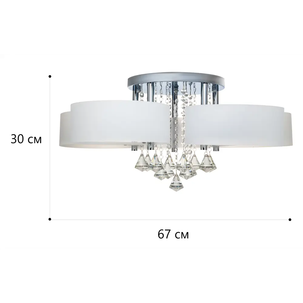 Люстра потолочная Lamplandia Lima 3017-5, 5 ламп, 17 м², цвет белый STLM-2192787 - Вид №10