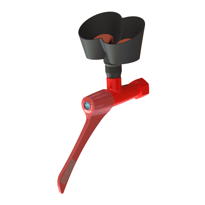 92190 Нержавеющий глазной душ с двумя головками и пусковым рычагом SANELA 