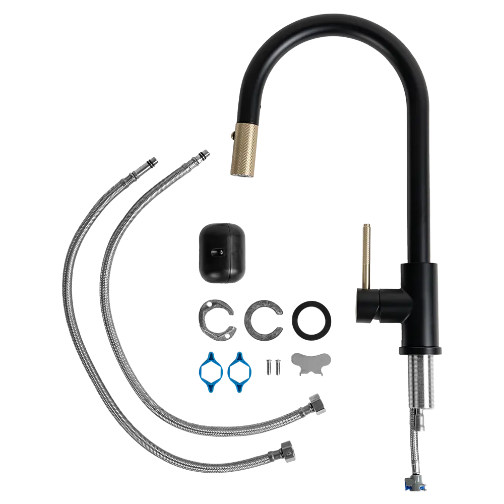 Смеситель для кухни Vidage Арно общая высота 42 см цвет черный STLM-2133923 - Вид №6