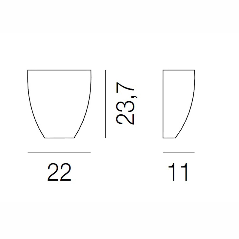 Светильник настенный синий Vistosi AP Dafne BL VISTOSI  00-3882756 Синий  - Вид №3
