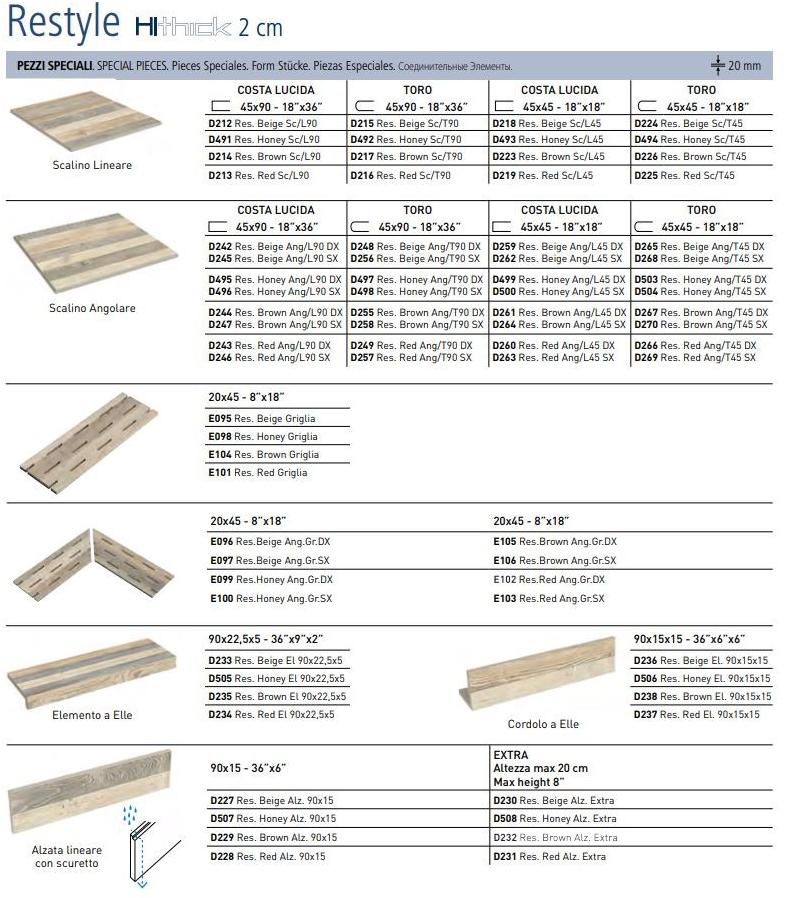 Marca Corona Настенная / напольная плитка из керамогранита под дерево Restyle sun-id-1383491 - Вид №7