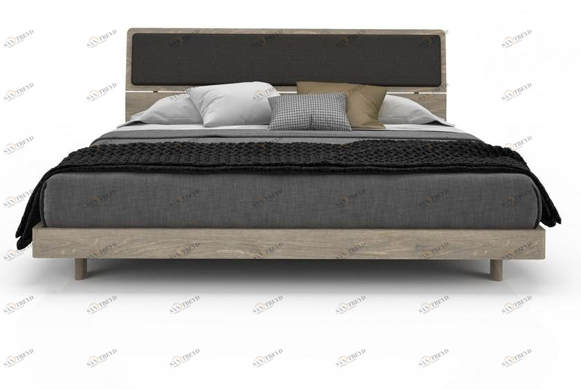 Huppé Кровать двуспальная из березы с мягким изголовьем Alma 1649u / 1653u HUPPE