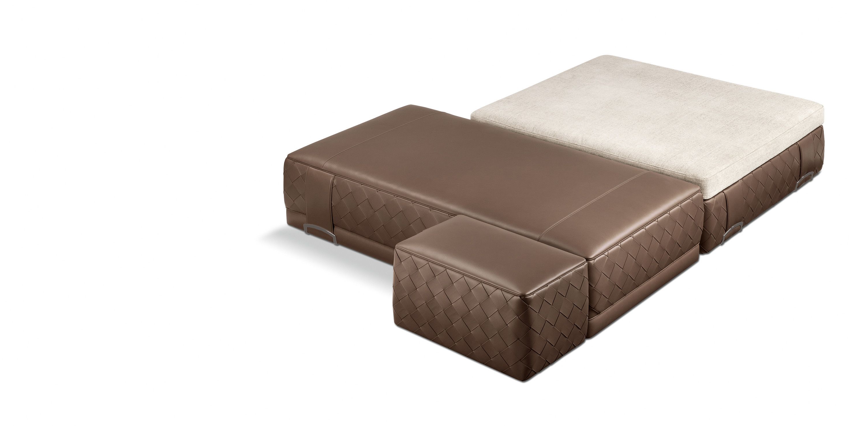 Кожаный прямоугольный пуф Poltrona Frau коллекция-мебель и аксессуары ARCH-00149334 - Вид №6