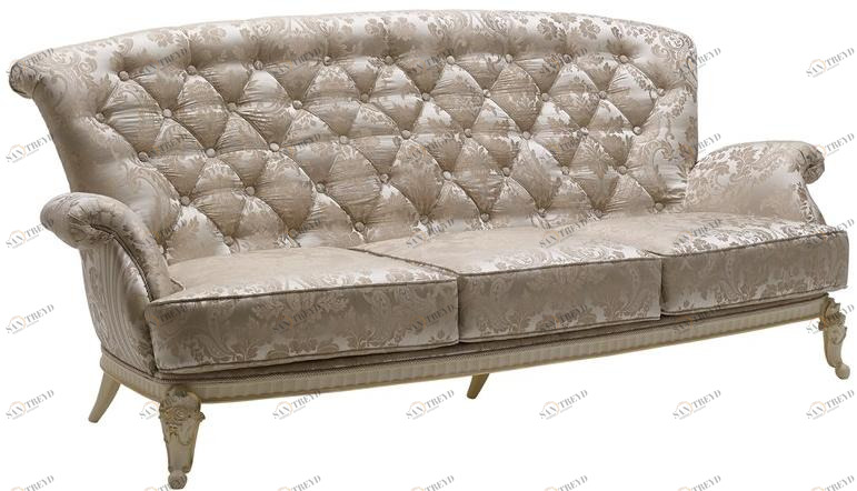 VOLPI Стеганый 3-х местный диван Night & day 0775