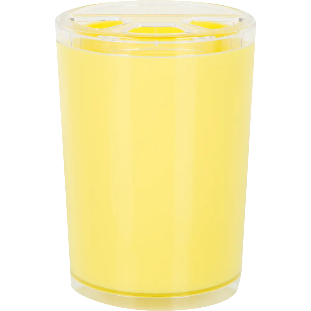 Стакан для зубных щеток Joli с разделителем цвет желтый BEROSSI STLM-2002269