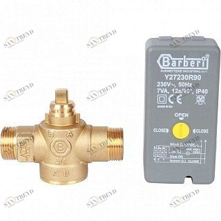 Зональный клапан STOUT 3/4" 2-ходовой 220V c сервоприводом SVM0070200020