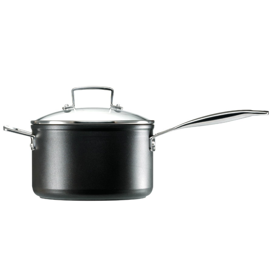 Ковш Le Creuset со стеклянной крышкой и ручкой, анодлированный алюминий, антипригарное покрытие, Ø20 96200920000000 - Вид №4