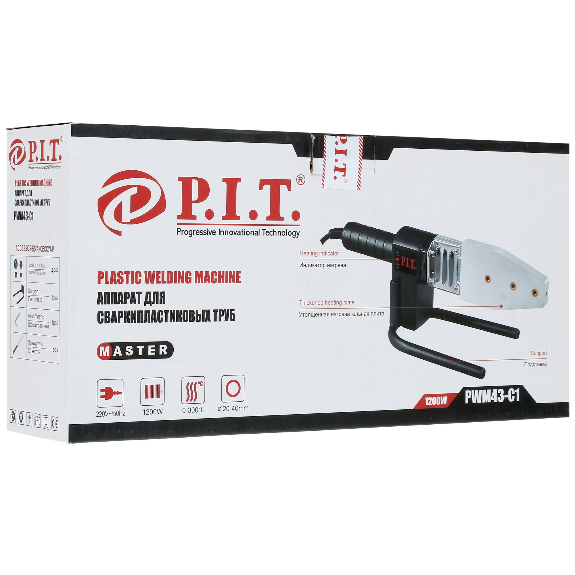Сварочный аппарат для полипропиленовых труб PIT PWM43-C1 1313040 STDN-0039940 - Вид №6