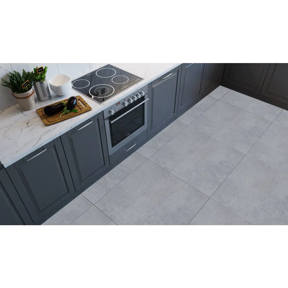 Santreyd Bronx-10: керамогранит антрацит 60×60 см для интерьера и террас 89369385 STLM-0947021 - Вид №4