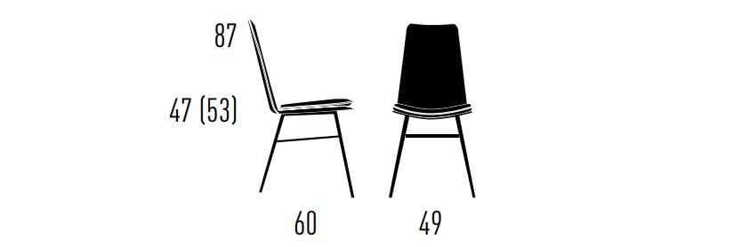 Стул с мягким сиденьем KFF Lhasa ARCH-00097063 - Вид №6