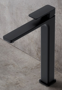 1381056 Смеситель Для Умывальника Smooth High Black Hafa  Черный