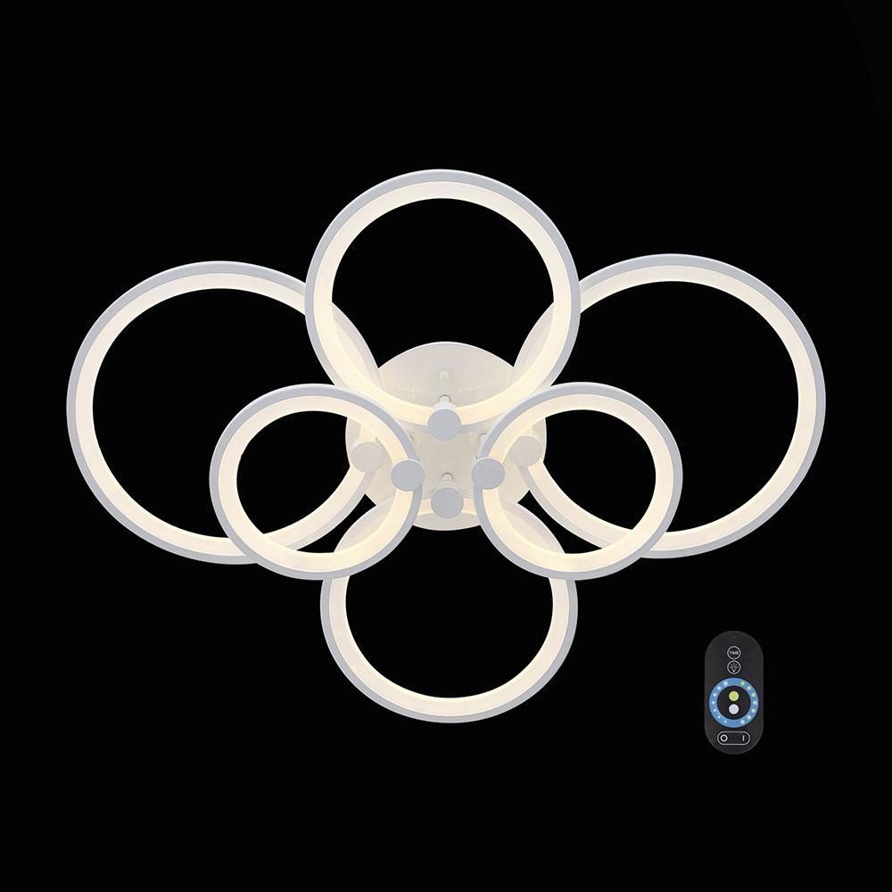 Потолочная светодиодная люстра ST Luce Twiddle Dimmer SL867.502.06 ST LUCE ДИЗАЙНЕРСКИЕ, TWIDDLE DIMMER WHITE 137056 Белый  - Вид №2