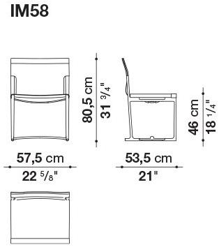 B&B Italia Кожаное кресло Mirto indoor Im58 - Вид №3