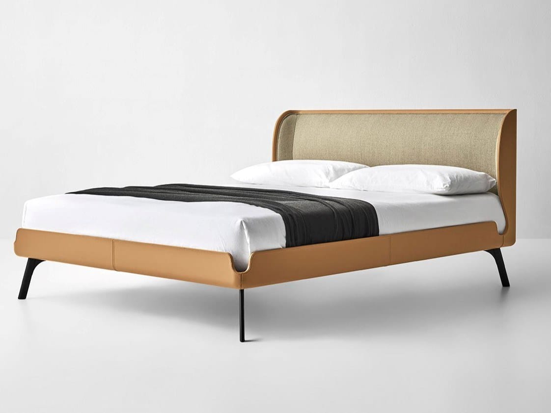 Кожаная двуспальная кровать Bolzan Gabri ARCH-00104390 - Вид №2