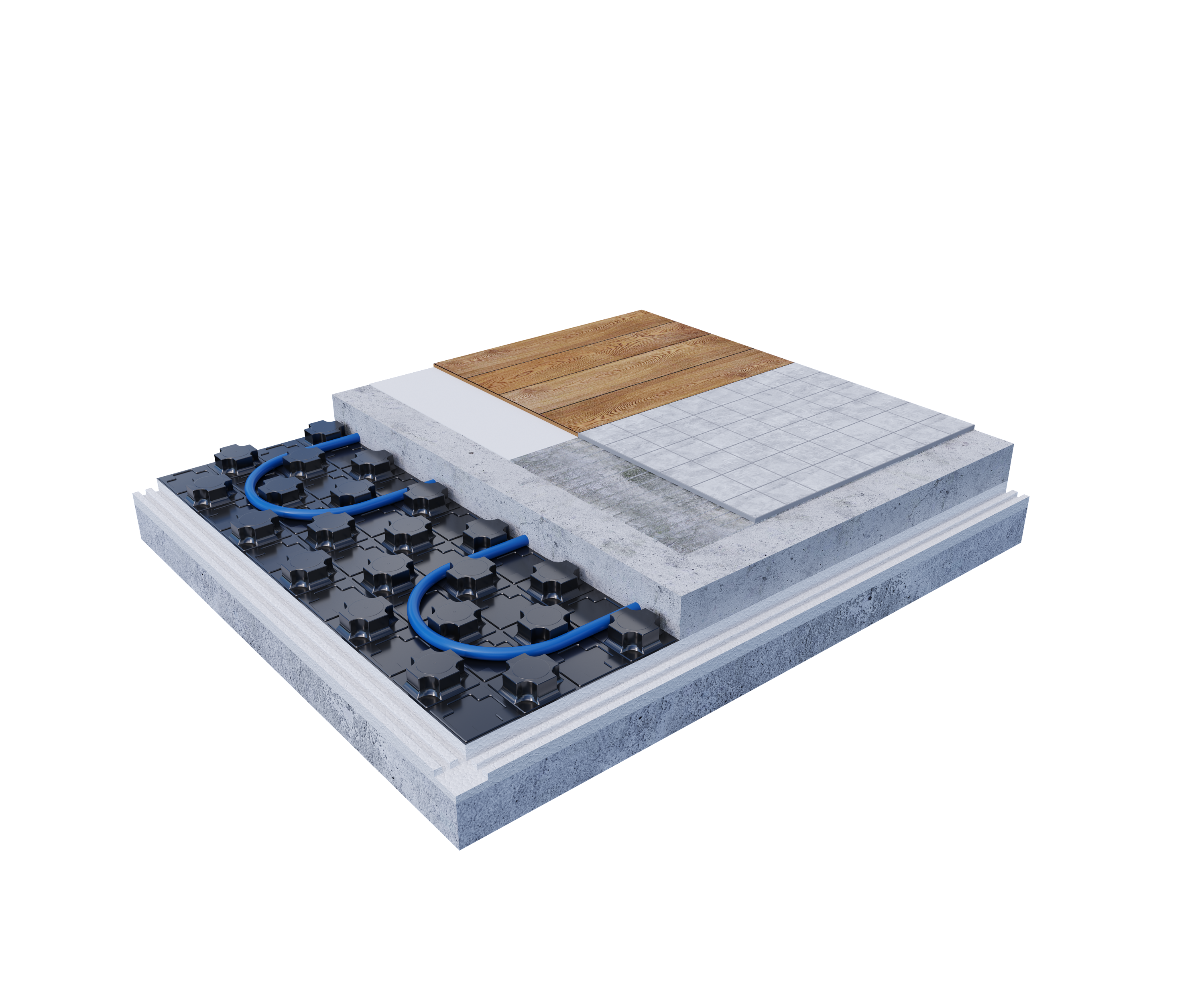 KNAUF Therm Pro: маты для водяного тёплого пола с фиксацией труб 82341278 STLM-0024924 - Вид №5