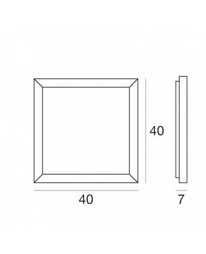 Linea Light 71909 Frame светильник настенно-потолочный 77062 - Вид №2