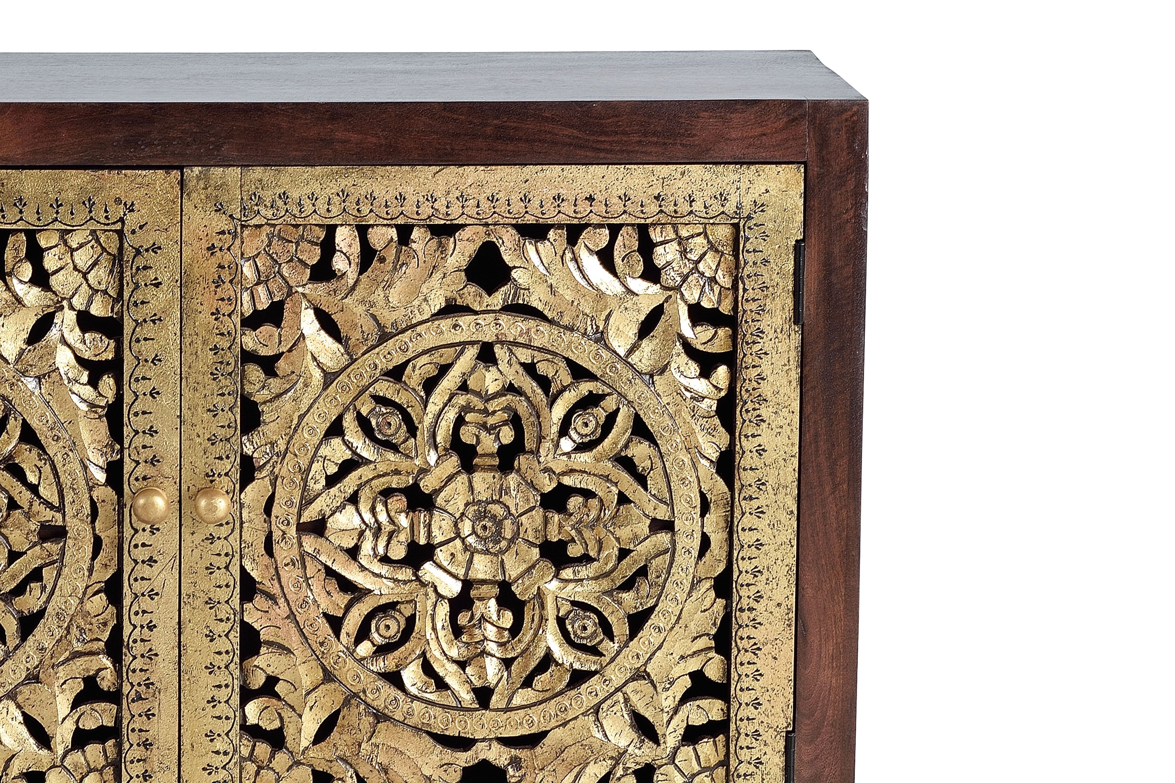 Шкаф с золотым листом с распашными дверями Giner y Colomer 1262 ARCH-00101939 - Вид №2