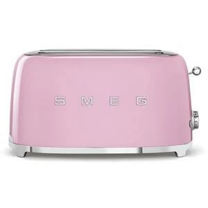 Тостер Smeg на 4 ломтика, розовый