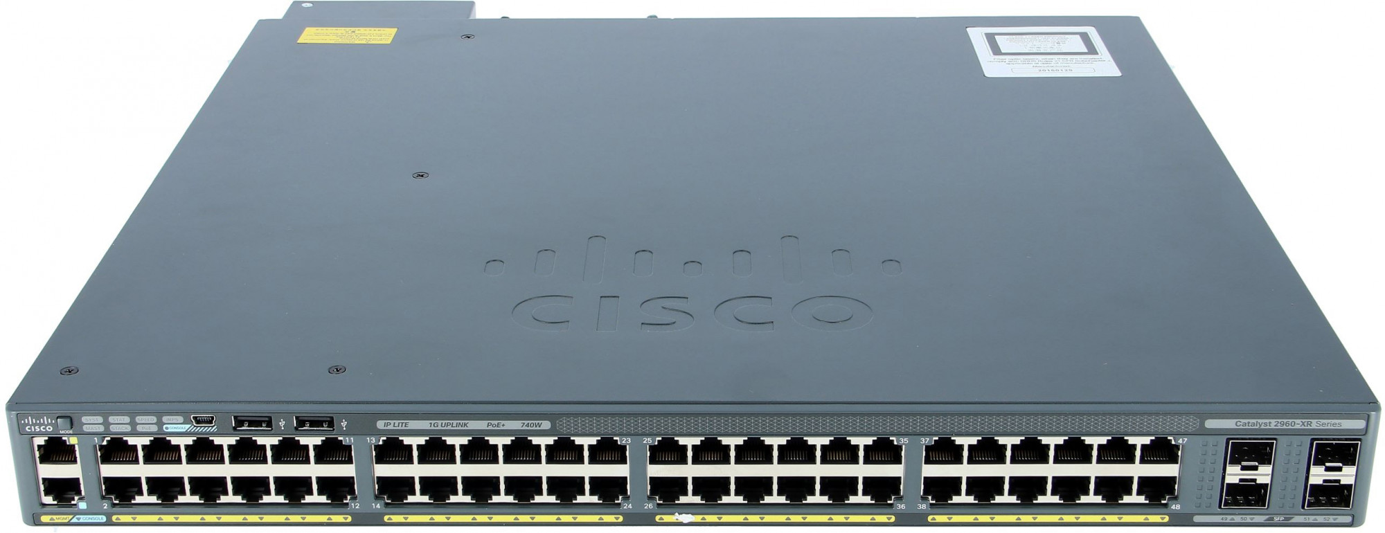 WS-C2960XR-48LPS-I Catalyst 2960-xr 48 gige poe 370w, 4 x 1g sfp, ip lite Cisco Santreyd 
