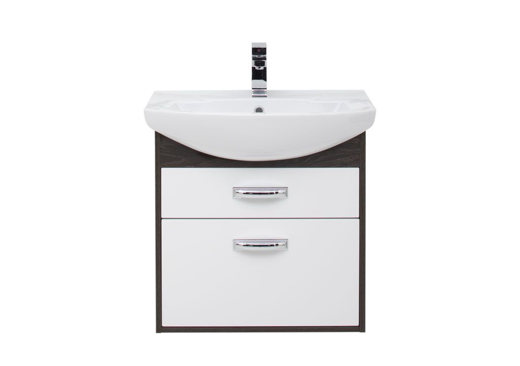 Тумба под раковину Aquanet Грейс 65 дуб кантербери/белый (2 ящика) 198387 - Вид №2