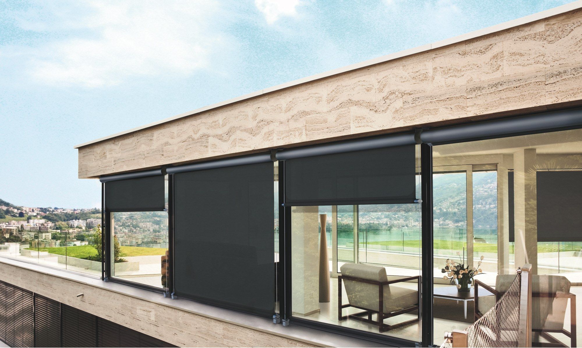 Навес с боковыми направляющими Pratic T-Project ARCH-00119177 - Вид №1